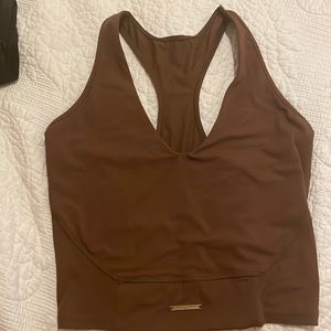 Gymshark, small, Whitney Simmons, crop sports top, brown